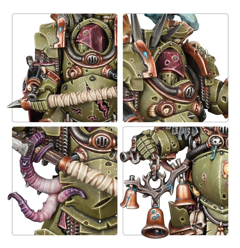 Games Workshop Death Guard Deathshroud Bodyguard Mortarion Guard Nurgle Warhammer 40,000 Plastic Miniatures Set
